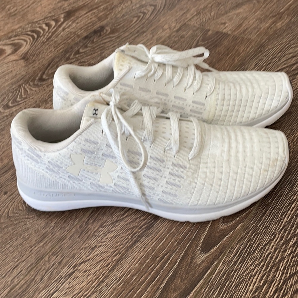 Men’s under armor white sneakers